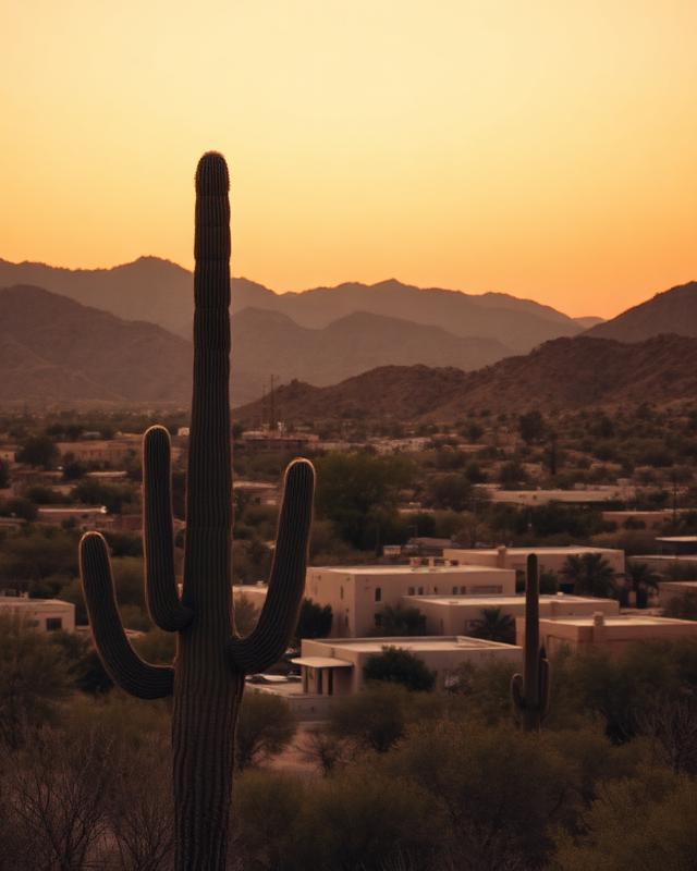 Desert mountains above Scottsdale, Arizona